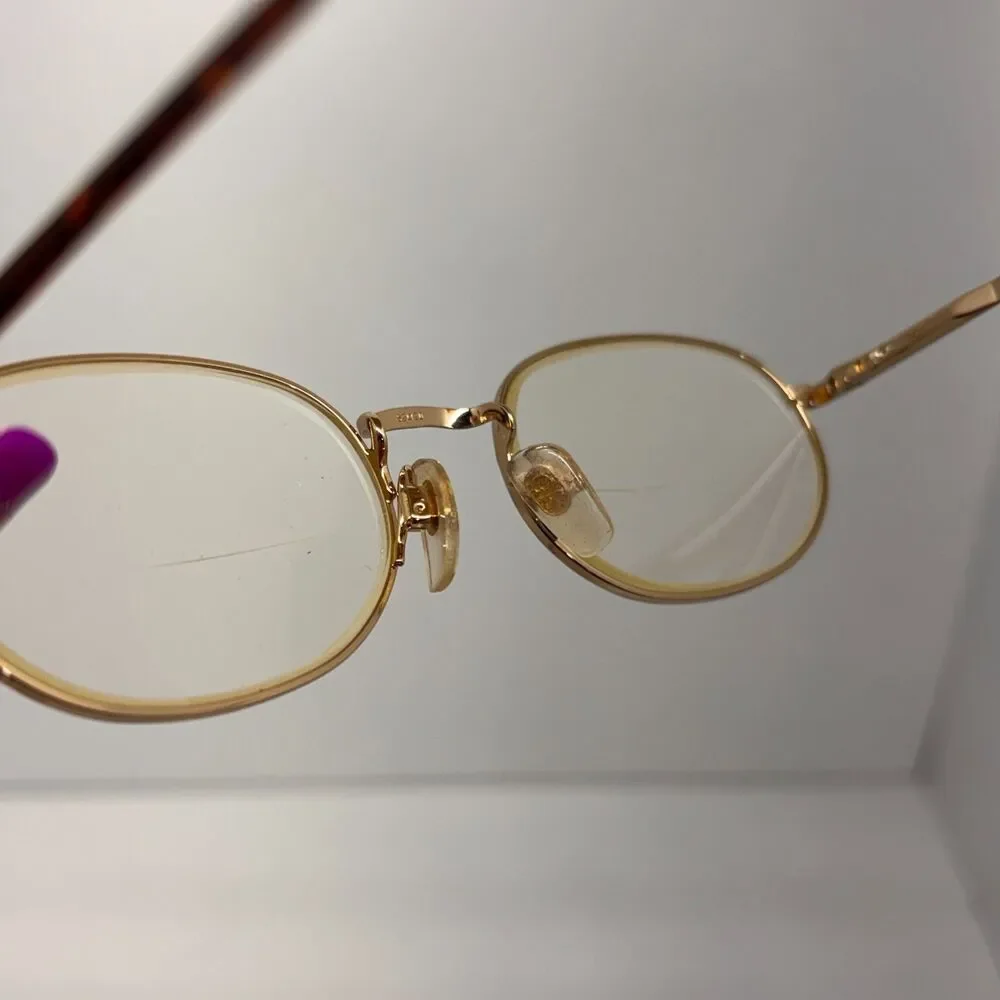 Vtg Giorgio Armani 193 759 Eyeglass Frames 52-20 135 Brown Tortoise Made Italy